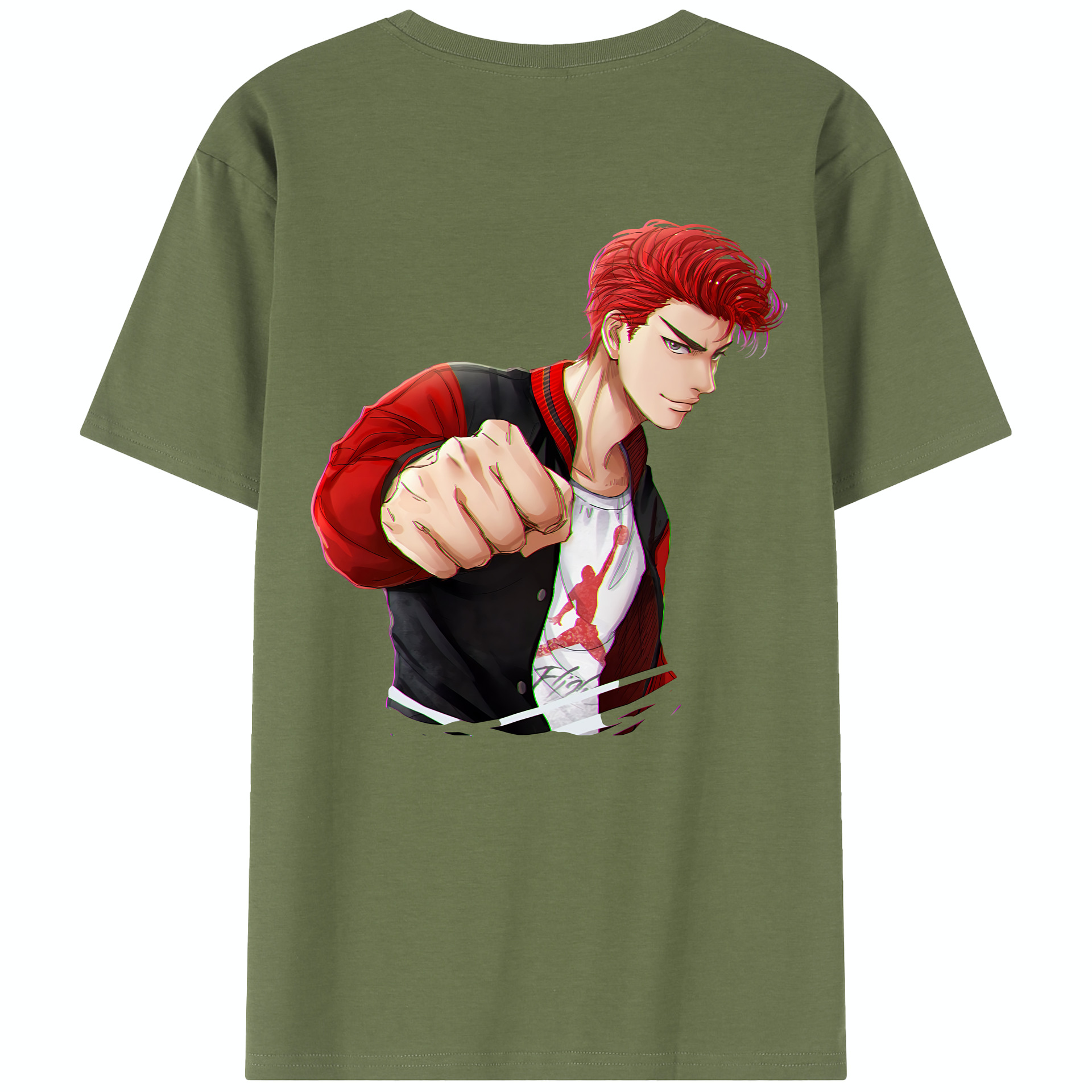 SLAM DUNK／スラムダンク 綿100％半袖Tシャツ（背面プリント）